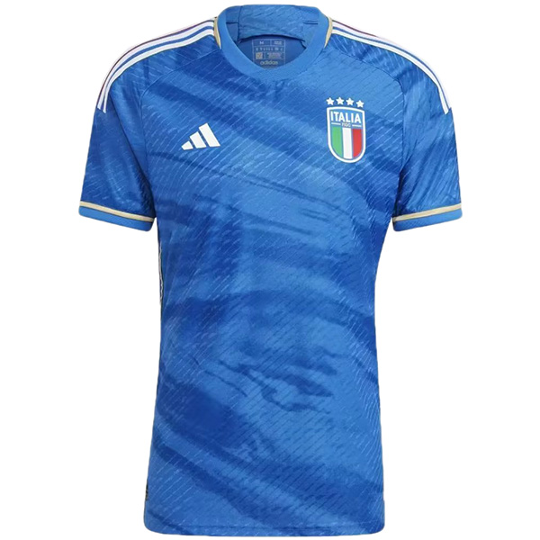 Italy home jersey soccer uniform men's first football kit tops sport shirt 2023-2024